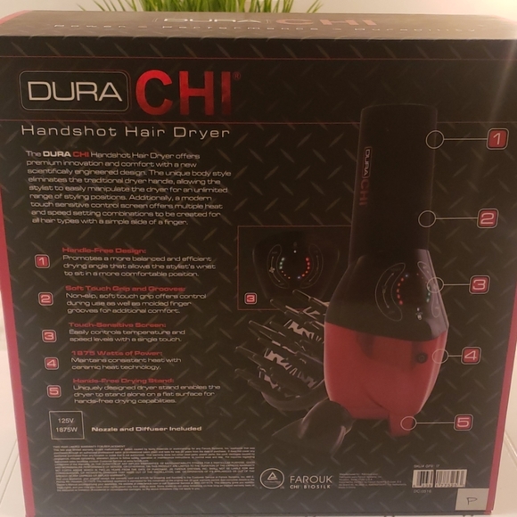 Chi Dura Handshot hair dryer Brand New - Picture 3 of 8